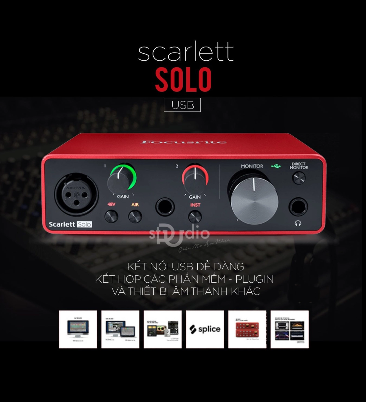 Soundcard Focusrite Scarlett Solo 3rd (Gen)