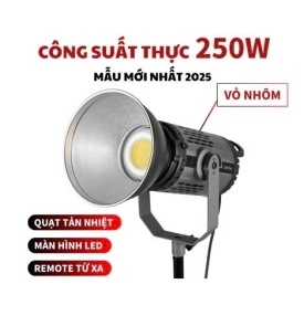 Đèn Studio 250W SY-2500 GMETAL vỏ nhôm tản nhiệt bền bỉ chuyên livestream, quay video, chụp studio