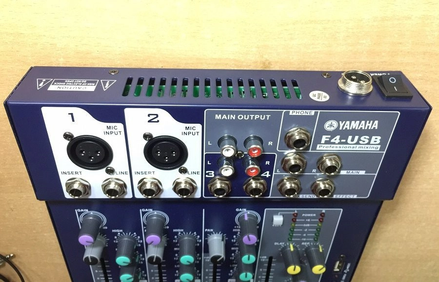 Mixer F4 USB Bluetooth Hát Karaoke, Thu Âm, Livestream