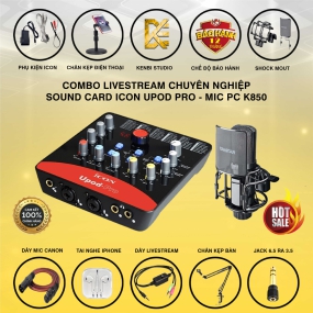                          Combo Icon Upod Và Micro Takstar pc k850                       
