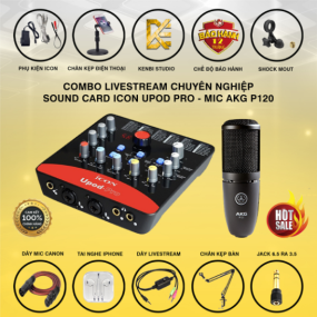                          Combo Icon Upod Pro và Micro Thu Âm AKG P120                       