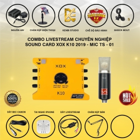                         Combo K10 Và Micro TS-01 (MIC TINA HỒ)                       