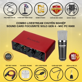                          Combo Solo Gen 4  Và Micro Takstar Pc K600                       