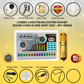                          Combo X5 Và Mic BM900                       