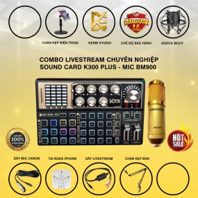                          Combo K300 Plus và Micro Bm900                       