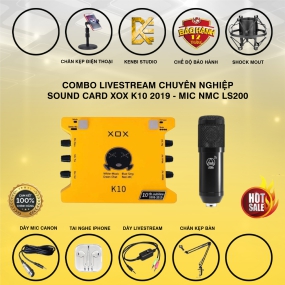                          Combo K10 10th Bản 2020 Và Micro Livestream LS200                       