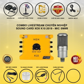                          Combo K10 10th Bản 2020 Và Micro Thu Âm SM8B                       