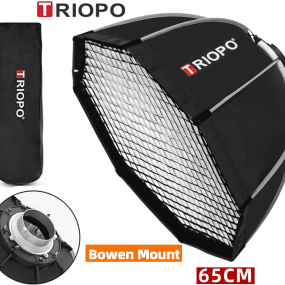                          Softbox Bát giác TRIOPO K2-65 thao tác nhanh Bowens                       