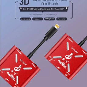                          Dây Livestream Stereo cho điện thoại IP - Dây Livestream Lightning (OTG)                       