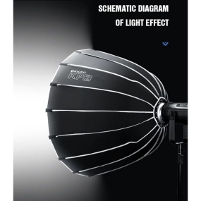                          Softbox Parabolic Triopo KP2 90cm có lưới                       