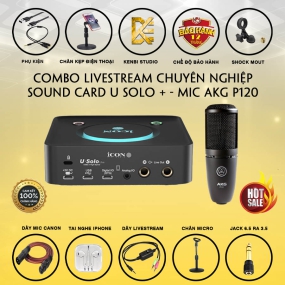 Combo Soudcarrd Usolo Mic AKG P120 