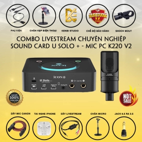 Combo Soudcarrd Usolo Mic Pc K220 Ver 2
