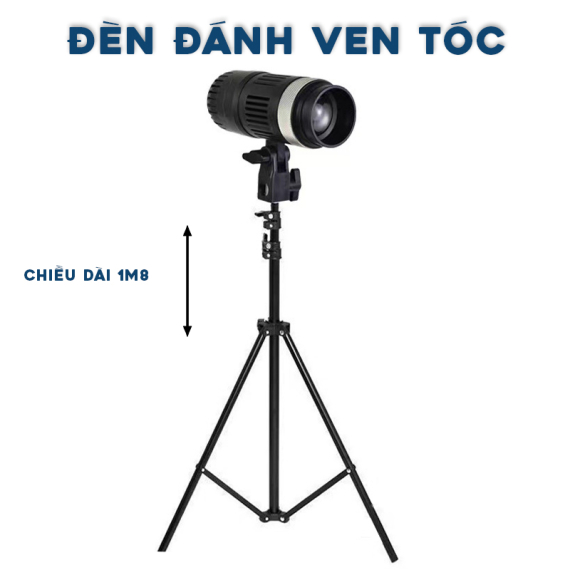 Combo LED chiếu điểm spot light YM-80 zoom led bicolor 2700K-6500K kèm chân đèn