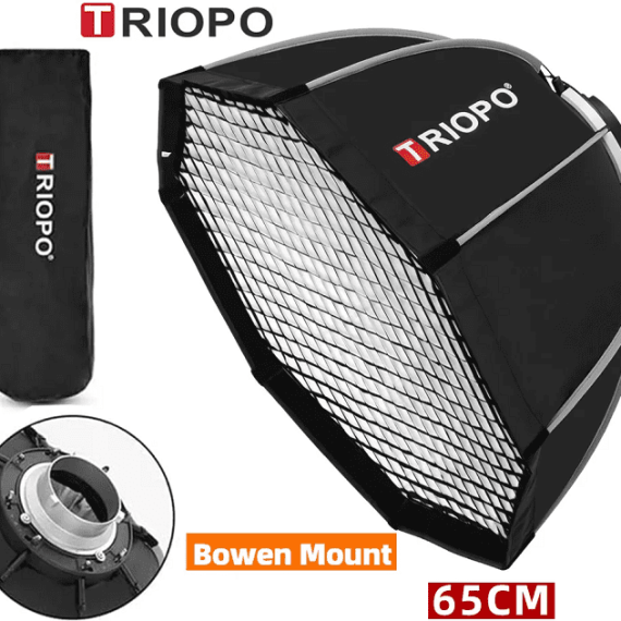 Softbox Bát giác TRIOPO K2-65 thao tác nhanh Bowens