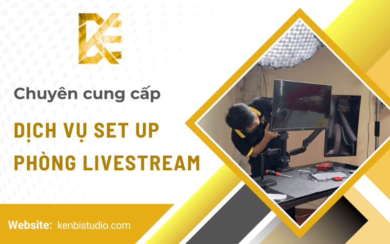 set up phòng livestream