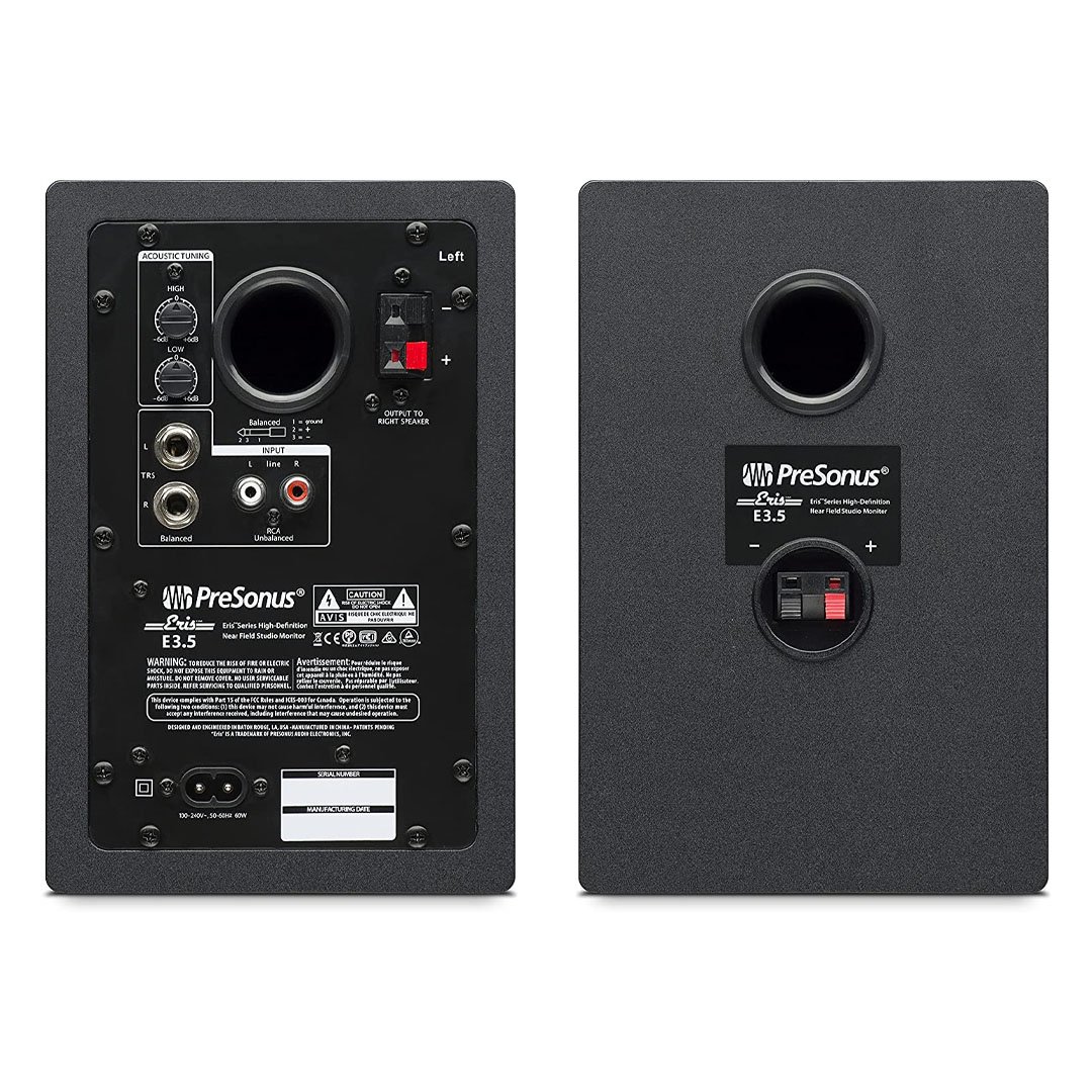 Mặt sau loa kiểm âm PreSonus Eris E3.5