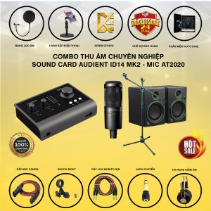 COMBO THU ÂM SOUND CARD AUDIENT ID 14 MK2 VÀ MIC AT2020
