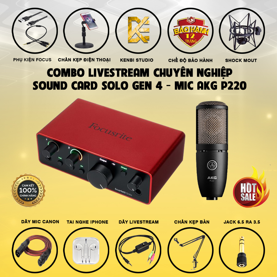 Combo Solo Gen 4 Mic PC AKG P220