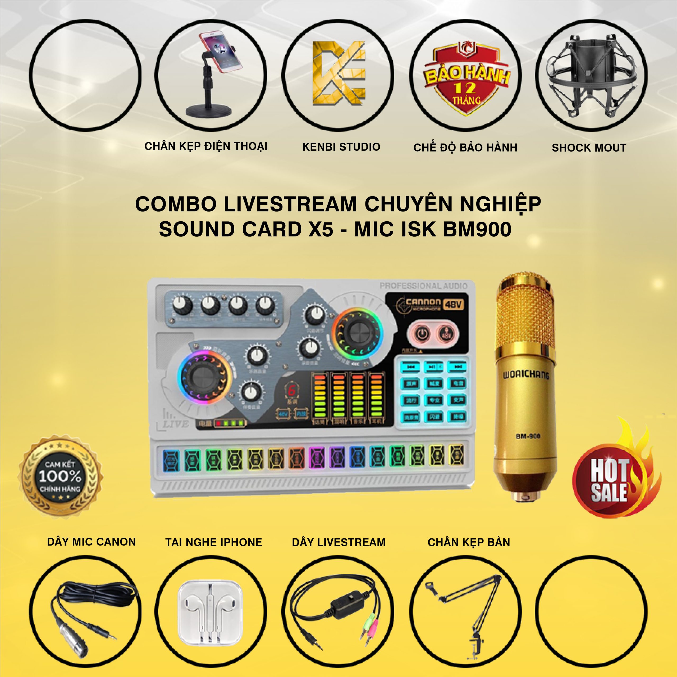 Combo X5 Và Mic BM900