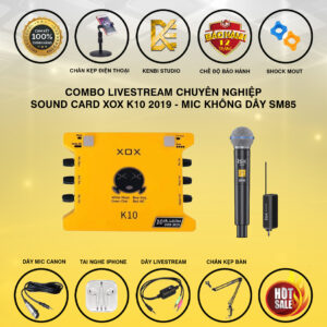 Combo K10 Và Micro ISK SM58 1 Micro Hat live chuyên nghiệp