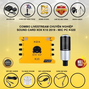 Combo K10 10th Bản 2020 Và Micro Thu Âm PC K320