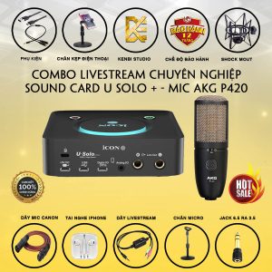 Bộ livestream Icon Usolo - Micro thu âm AKG P420