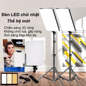 Đèn LED chữ nhật RL thế hệ mới ánh sáng đẹp hỗ trợ chụp ảnh livestream